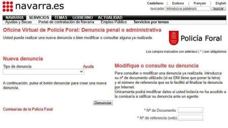 La Policía Foral triplica las atenciones telemáticas durante la pandemia