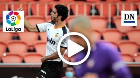 Gol de Guedes en el Valencia 2-0 Osasuna