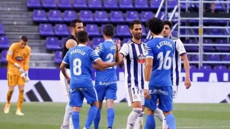 El Real Valladolid logra puntar ante un Getafe volcado ofensivamente