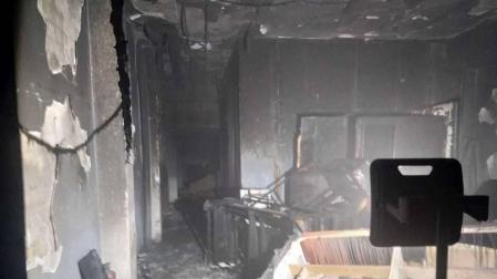 Desalojadas 10 viviendas por el incendio de una bajera en Azpilagaña