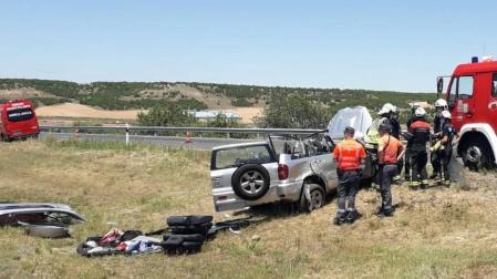 Tres heridos en dos accidentes de tráfico en Aizoain y Ablitas NAV-SUCESOS TRÁFICO