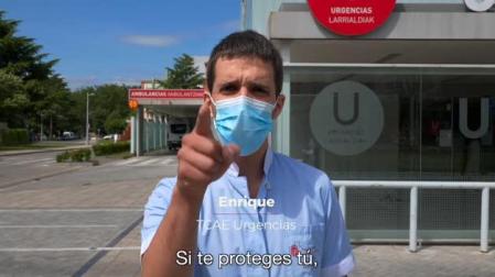 Vídeo: Varios sanitarios recuerdan a la ciudadanía que este año no habrá Sanfermines