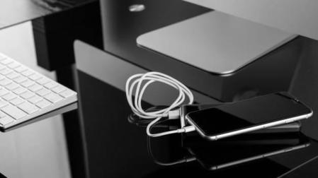 Imagen de un cargador de batería de Apple