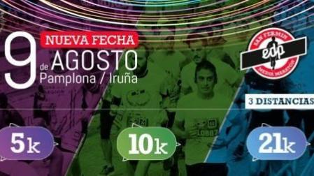 La EDP San Fermín Media Maratón se celebrará el domingo 9 de agosto en Pamplona
