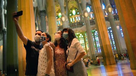 La Sagrada Familia reabre sus puertas para los profesionales sanitarios