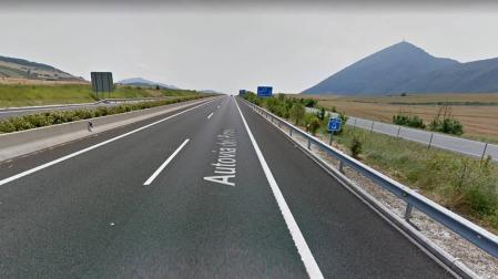 Cuatro heridos leves tras salirse de la vía en la A21 en Monreal