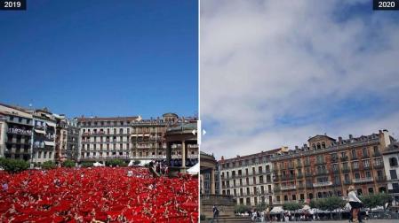 Los escenarios de la fiesta, mudos en un 6 de julio insólito