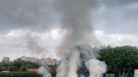 Provoca un incendio al hacer fuego en una huerta de Miluze