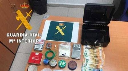 Detenido en Azagra por un delito contra la salud pública por tráfico de drogas