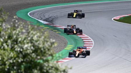 Carlos Sainz, piloto español de McLaren, acabó noveno en el Gran Premio de Estiria.