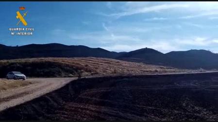 Vídeo de un incendio forestal cerca de Los Arcos