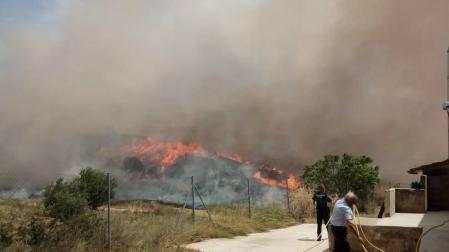 Declarado un incendio en las proximidades de Los Arcos