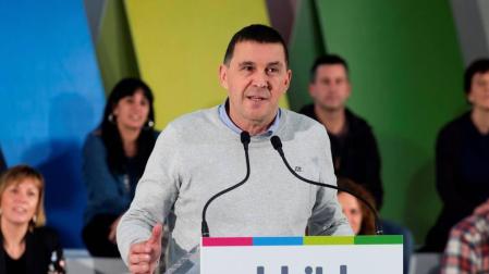 Otegi lamenta que "el 155 ha venido para quedarse" y reclama igualdad con el Estado