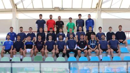 El San Juan, equipo que dirige Alfredo Ibero 'Bebeto', ha preferido no trasladarse a Estella a entrenar y ha realizado las sesiones de esta semana en su campo.