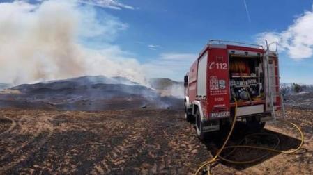 Las tormentas y los incendios de cereal en Navarra