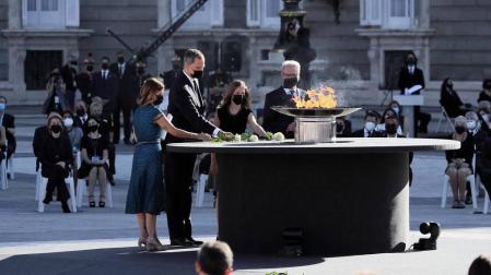 Fotos del homenaje a las víctimas de Covid-19 en Madrid