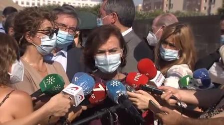 Vídeo: Calvo asegura que el Gobierno trabaja con "lealtad y eficiencia" con Felipe VI