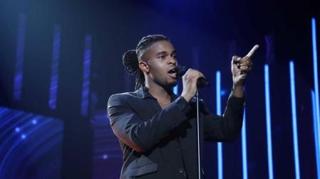 Famous Oberogo, durante su actuación en la final de 'OT 2020'