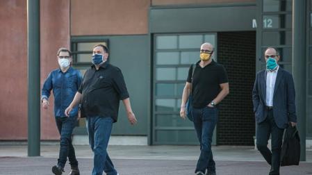 Los presos del 1-O salen de la cárcel por primera vez