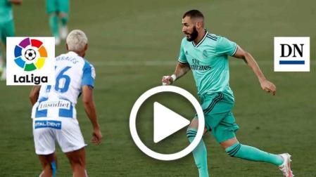 Resumen del Leganés 2-2 Real Madrid en vídeo
