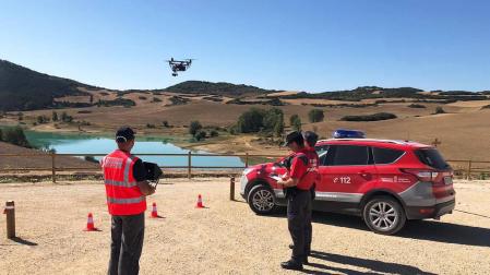 Los drones de la Policía Foral vigilarán el embalse de Alloz durante el fin de semana