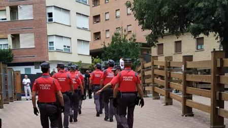 Policía Foral recibe un 34 % más de denuncias penales en fiestas de Tudela