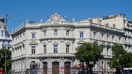 Vista general del Palacio de Linares, actual Casa de América de Madrid