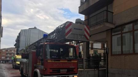Un camión de bomberos de Vizcaya en una actuación anterior