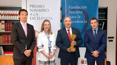 Miguel Bados, Izaskun Goñi, Mariano Barasoain y Javier Iradiel.