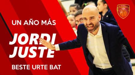 Jordi Juste seguirá al frente del banquillo de Basket Navarra la próxima temporada