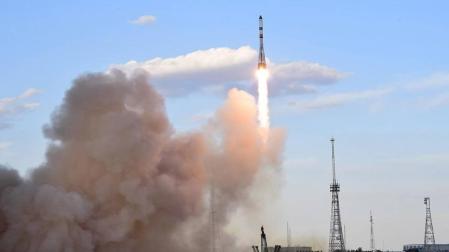 Baikonur es el complejo de lanzamientos en la estepa kazaja del programa espacial ruso