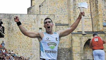 Iker Vicente, favorito hoy en la final del Hacha de Oro