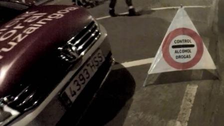 Policía Foral inmoviliza nueve coches tras positivos en alcohol y drogas