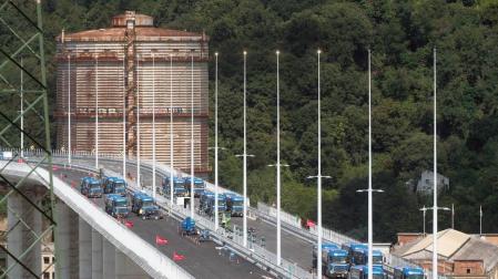 El nuevo puente de Génova se inaugura dos años después del derrumbe