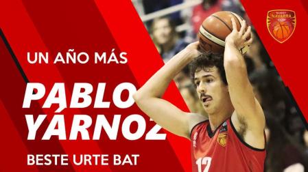 El navarro Pablo Yárnoz renueva con Basket Navarra