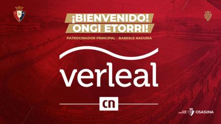 Verleal se convierte en el nuevo patrocinador principal de Osasuna