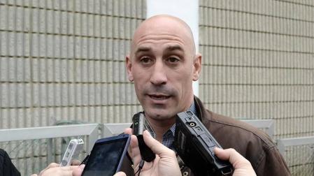 Luis Rubiales, en Tajonar.