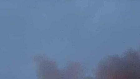 El rayo de una tormenta provoca un incendio forestal en Gazolaz