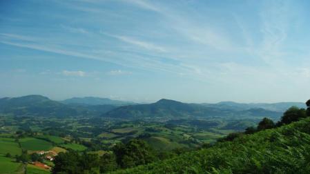 Vista de San Juan Pie de Puerto, localidad en la que comienza la primera etapa del Camino Francés en Navarra.