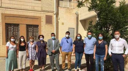 Remírez y Maeztu visitan el centro que alojará a 'menas' con Covid-19