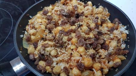 Garbanzos con sabor oriental