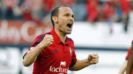 Nino celebra con rabia su gol contra el Numancia