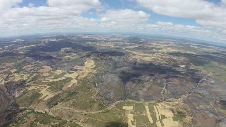 Estabilizado el incendio de Zamora, el de mayor extensión del verano