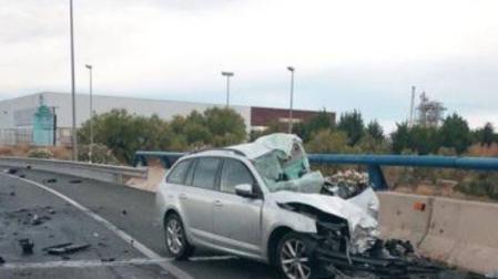 Accidente de tráfico en la N-232 en Alfaro