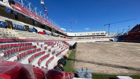 El nuevo Sadar luce los primeros asientos