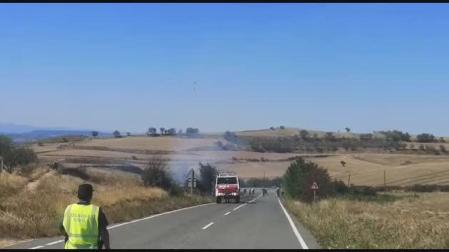 Vídeo de un incendio en las cercanías de Viana