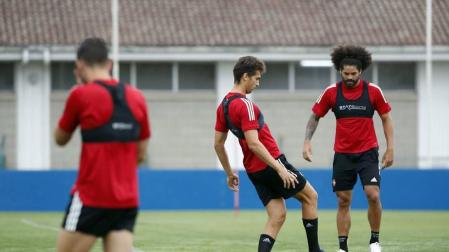 Osasuna entrena con la mirada en el Alavés