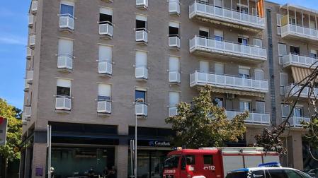 Trasladada al CHN tras un incendio en una cocina en Mendillorri