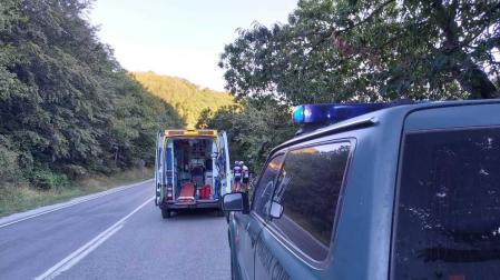 Un ciclista, evacuado al CHN tras sufrir un accidente en Eugi