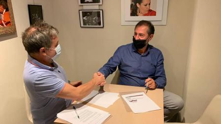 Luis Menéndez (izda.) y Patxi Pérez (dcha.).